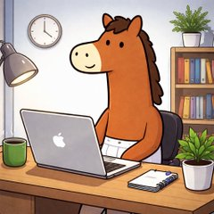 Centaur working at desk